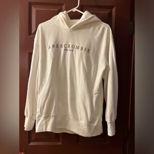 Ambercrombie & Fitch white Womans Hoodie- Medium